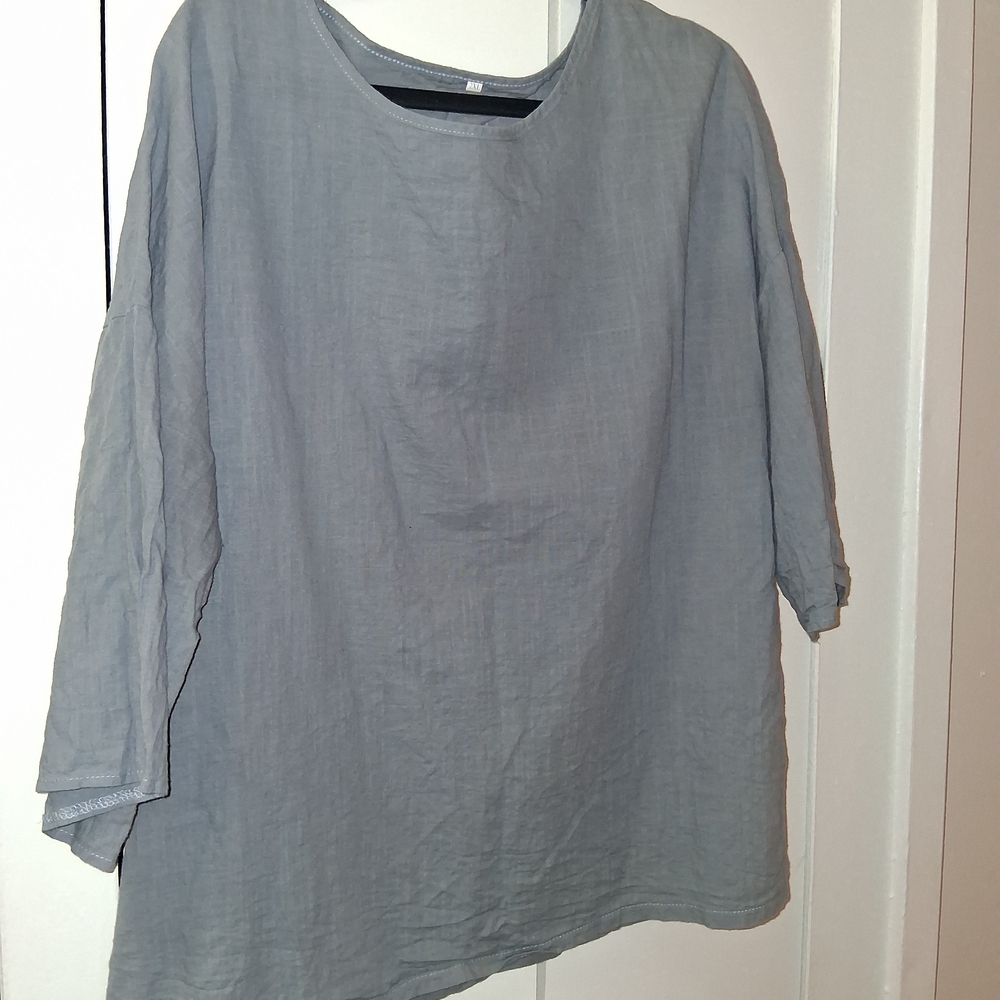 Casual Gray Women's Tunic Top